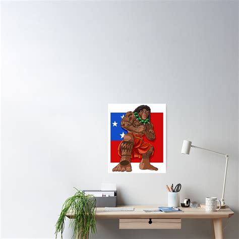 "Samoan Pride Polynesian Tribal Samoa Flag" Poster for Sale by Nosek1ng ...