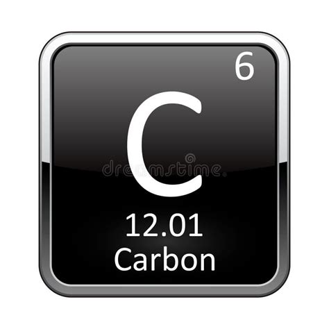 Le Carbone D'élément Du Tableau Périodique. Illustration De Vecteur ...