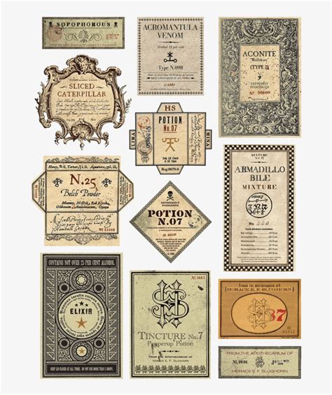 Free Printable Potion Labels