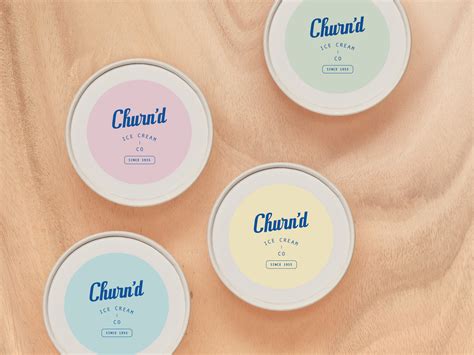 Churn'd Ice Cream Branding & Packaging by Galerie Design Studio on Dribbble