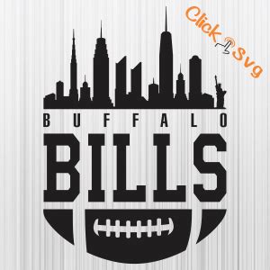 Buffalo Bills Tower Black Svg - Download SVG Files for Cricut ...