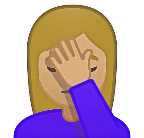 Facepalm Emoji Png Clipart