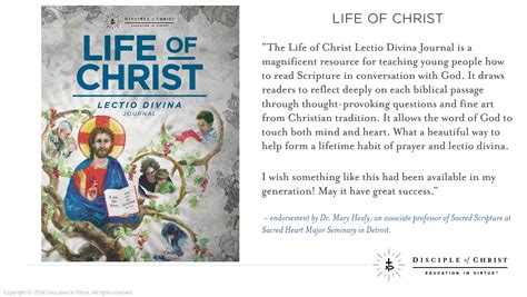 Life of Christ - A Lectio Divina Journal | Life of christ, Christ ...