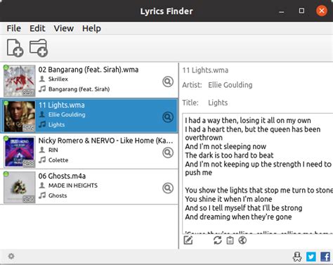 MediaHuman Lyrics Finder - adds missing lyrics to your music collection