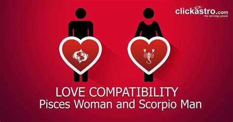 Pisces Woman and Scorpio Man - Love Compatibility from Clickastro.com