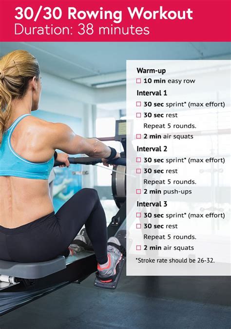 Bored of the Treadmill: 3 Rowing Machine Cardio Workouts | Rowing machine workout, Workout ...