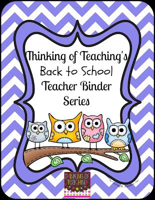 Thinking of Teaching: Back to School Sale! And a FREEBIE!!