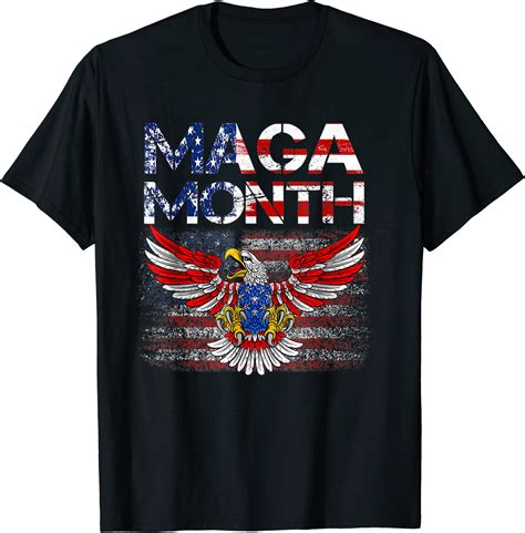 Happy Maga Month-American Flag-Maga Month Teehirt