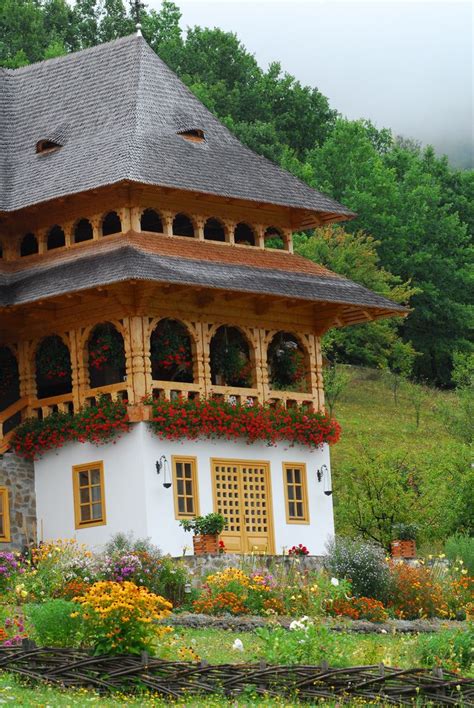 Check out the roof on this quaint Romanian house- clearly old, but it ...