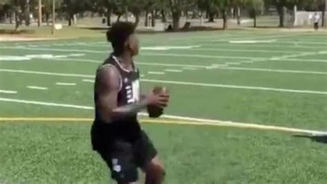 VIDEO: Dwayne Haskins Looks Like He's in Great Shape