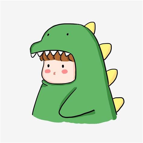 Cute Avatar Clipart Hd PNG, 520 Couple Avatar Boy Avatar Little Dinosaur Cartoon Cute, Cute ...