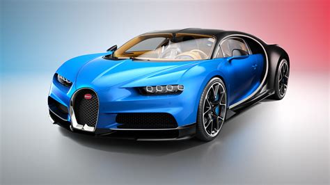 Bugatti Chiron Black And Blue Wallpaper - bmp-leg