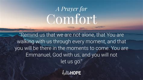 Prayer for Comfort | helloHOPE