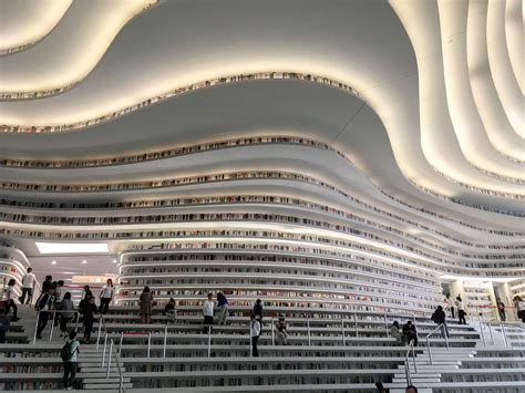 The new Tianjin Binhai Library is perhaps the most Instagramable library yet | Condé Nast ...