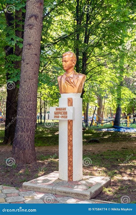 Pavlik Morozov 1918-1932. Children Heroes Monument in the Chil Editorial Stock Image - Image of ...