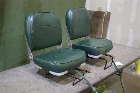 (2) John Boat Seats | Live and Online Auctions on HiBid.com