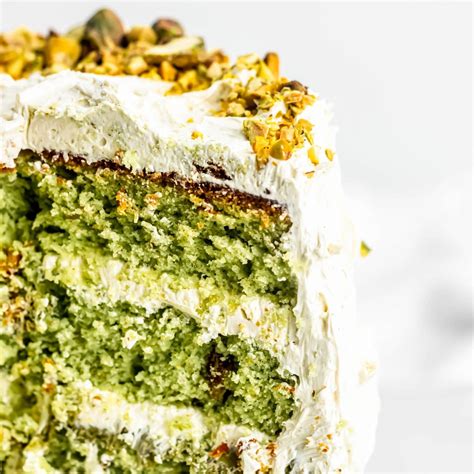 Pistachio Cake with Italian Meringue Buttercream (with Video)