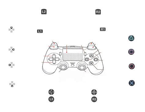 Game Controller Drawing Ps4