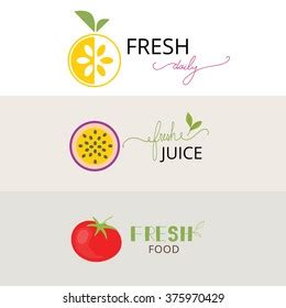 Fresh Food Logo Vector Template Stock Vector (Royalty Free) 375970429 ...