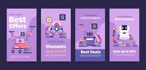 Premium Vector | Artificial intelligence concept instagram stories