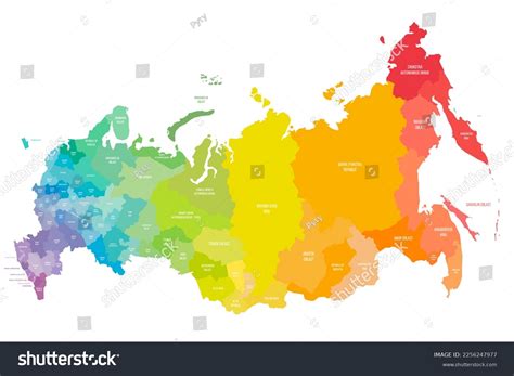 Russia Political Map Made 100 Handdrawn Stock Illustr - vrogue.co
