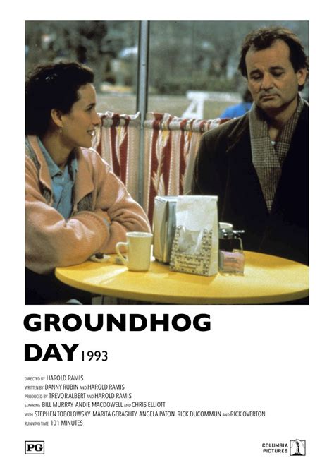 Groundhog Day Movie Poster / Film Poster Analysis: Groundhog Day (1993 Harold Ramis ...