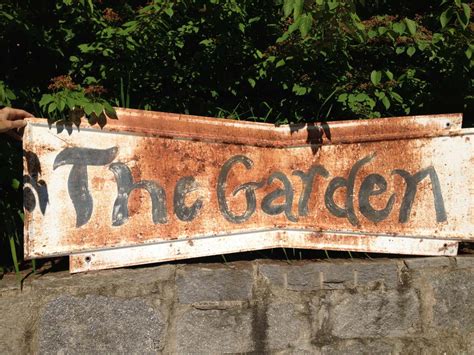 Whimsical Garden Sign at 1stDibs