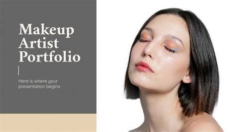 Makeup Artist Portfolio Google Slides & PowerPoint template