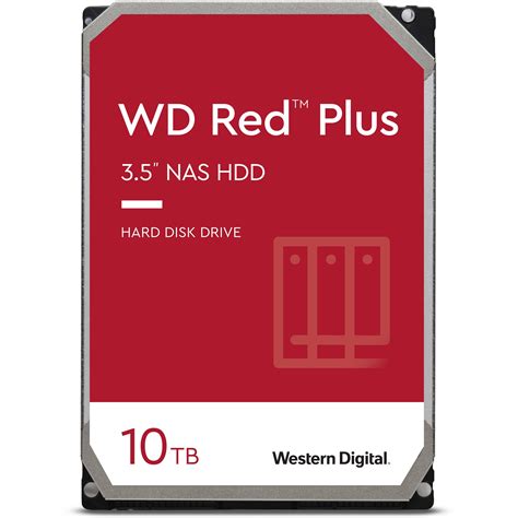 WD 10TB Red Plus SATA III 3.5" Internal NAS WDBAVV0100HNC-WRSN