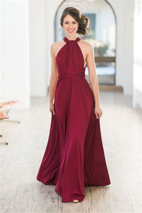 Wine Red Bridesmaid Dress. Rent or buy! | 1000 | Red bridesmaid dresses, Wine red bridesmaid ...