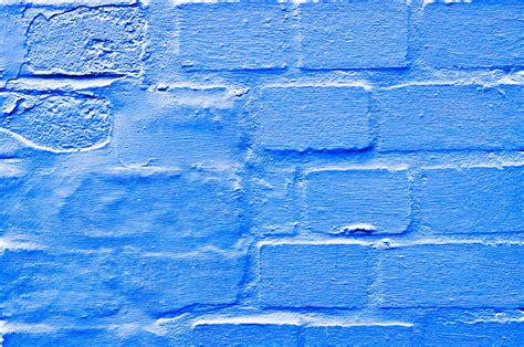 Blue brick wall Photograph by Tom Gowanlock - Fine Art America