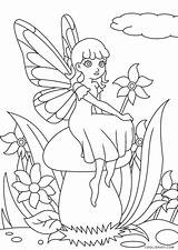 Garden Fairy House Coloring Pages sketch template