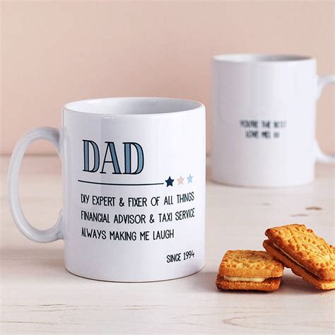 dad / grandad, personalised father's day mug by cloud 9 design ...