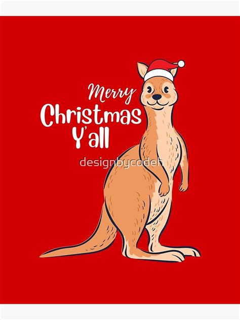 "Merry Christmas y'all | Australian Christmas kangaroo | Aussie ...