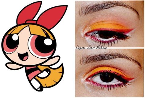 Powerpuff Girl-inspired eye makeup by MUA Dayane Zanni tintiri.com em ...