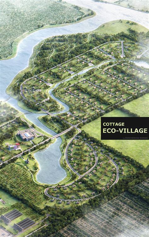Eco-Village on Behance | Städtebauplan, Städteplanung, Städtebau