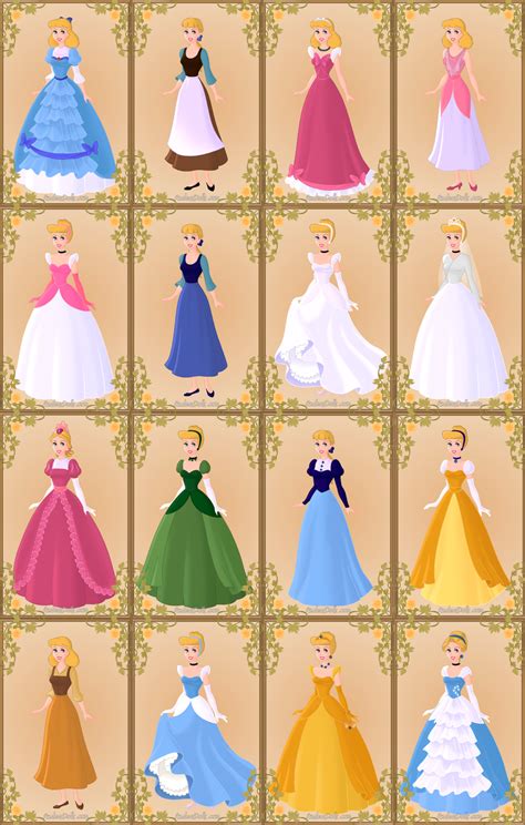 Cinderella Outfits 2 by UberxMoMo on DeviantArt