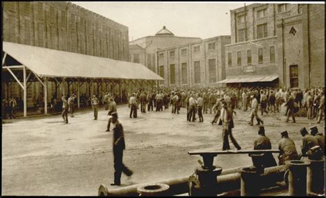 Oklahoma State Penitentiary yard and canteen - May 1936 | Penitentiary, Street view, Oklahoma state