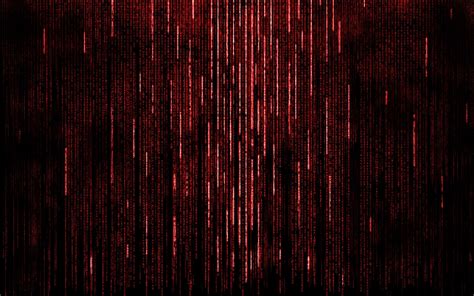 Red Matrix Code Wallpaper