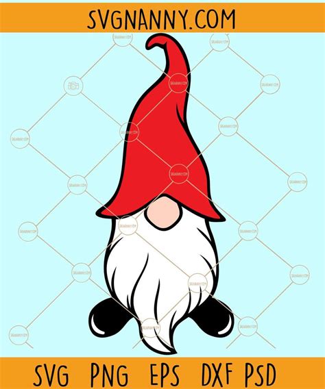 Garden gnome svg, Cute Garden Gnome SVG, Nordic Gnome Svg, Gnome Clipart svg | SVG NANNY