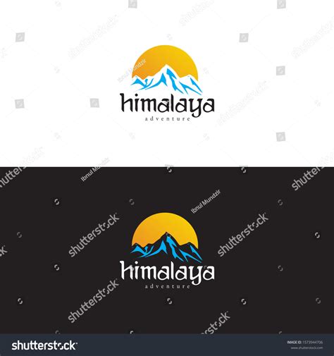 Himalaya Mountain Adventure Logo Design Stock Vector (Royalty Free) 1573944706 | Shutterstock