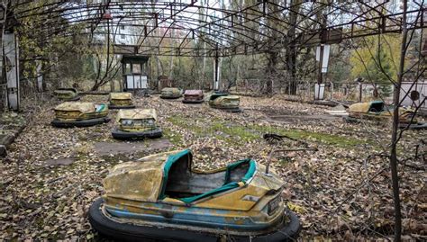 Empty Abandoned Amusement Park in Chernobyl Stock Image - Image of ...