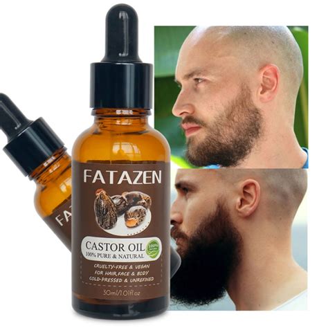 FATAZEN 30ml Natural Organic Pure All Purpose Castor Oil Formula Beard Care Strengthen Product ...