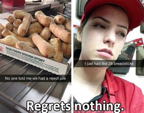 No Regrets Food Meme