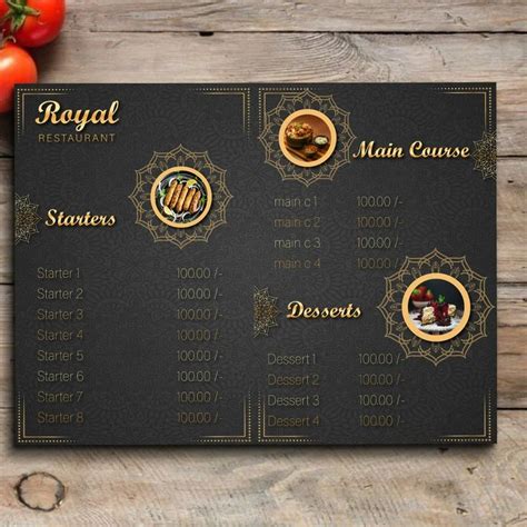 Royal Restaurant - Royal menu card | Menu cards, Print templates, Asian restaurants