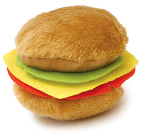 Jeffers Plush Hamburger & Hot Dog Dog Toys - Jeffers