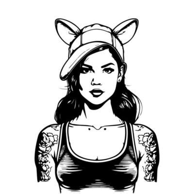 Gangster Girl Vector Art, Icons, and Graphics for Free Download