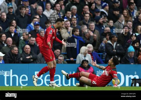 GOAL 1-1, Matheus Cunha of Wolverhampton Wanderers goal celebration. - Chelsea v Wolverhampton ...