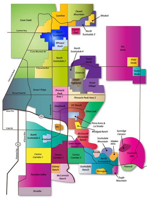 North Scottsdale Zip Code Map - Dottie Katherine