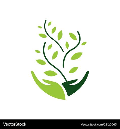 Environmental sustainability logo sign earth Vector Image